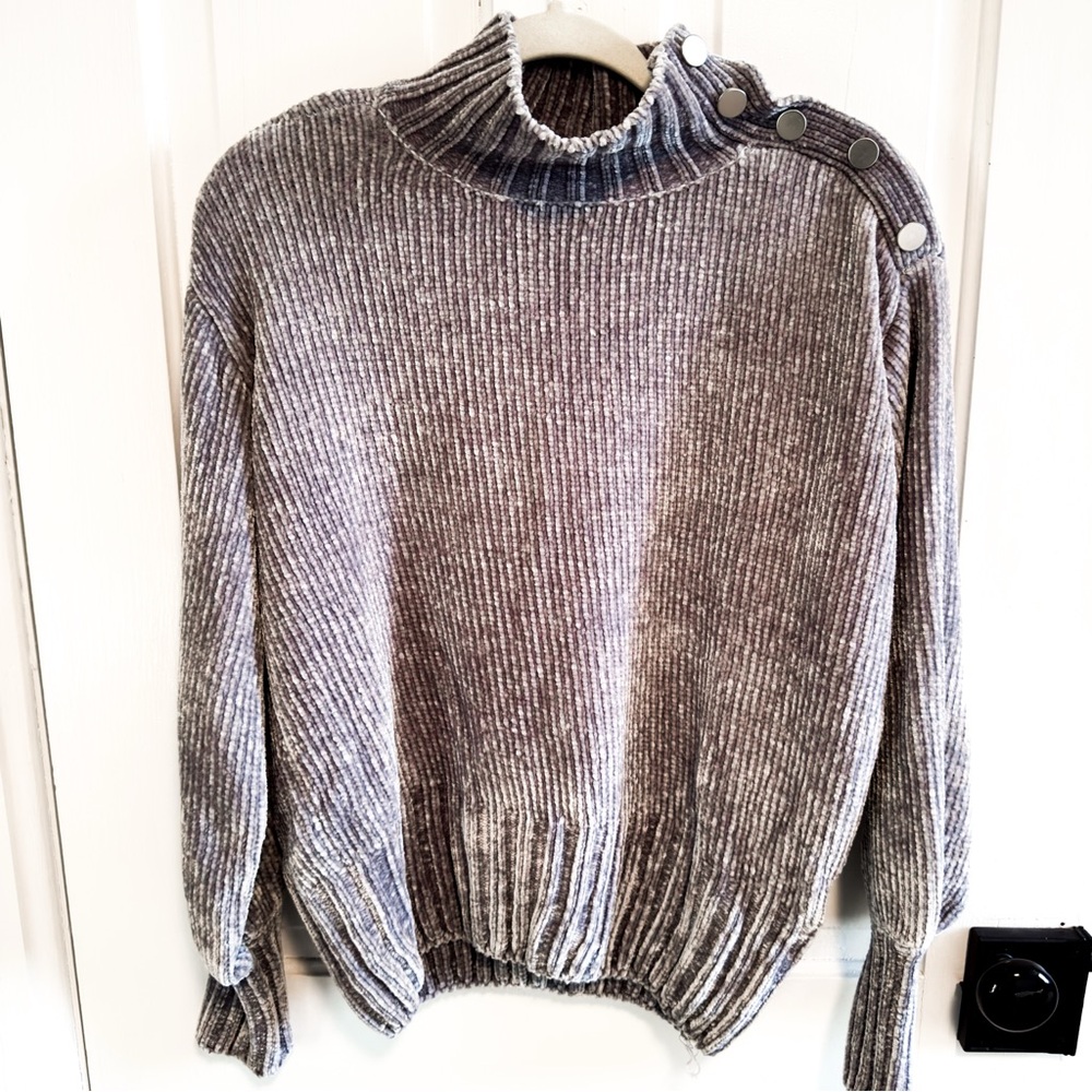 Cynthia Rowley Gray Ribbed Women's Sweater